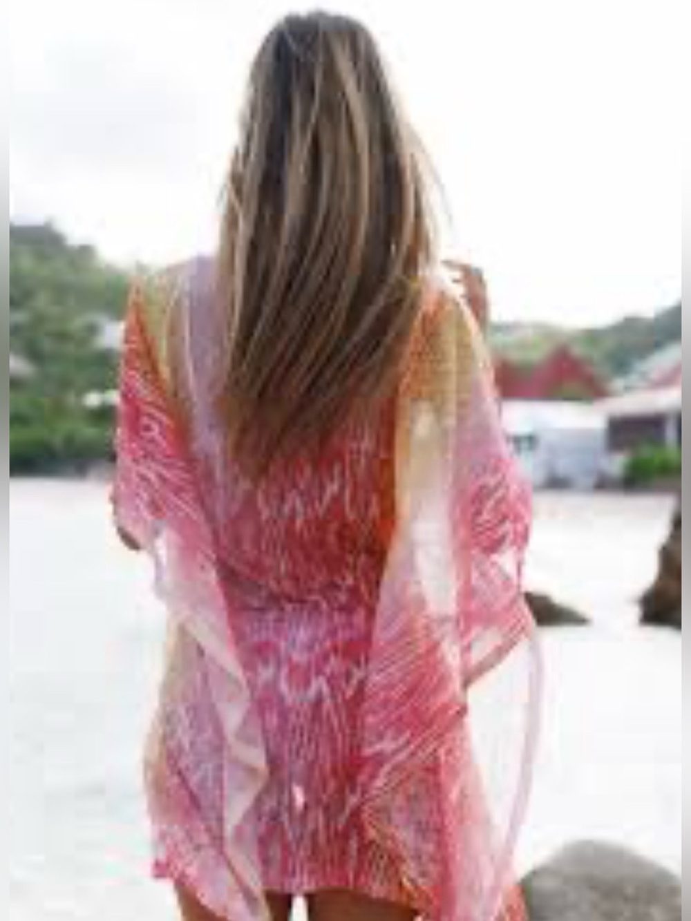 MISSONI Swim Cover Multicolored Light Knit Sz S - Picture 2 of 6
